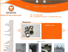 Tablet Screenshot of newpan.com.br